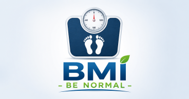 BMI calculator icon with weight scale promoting healthy body weight
